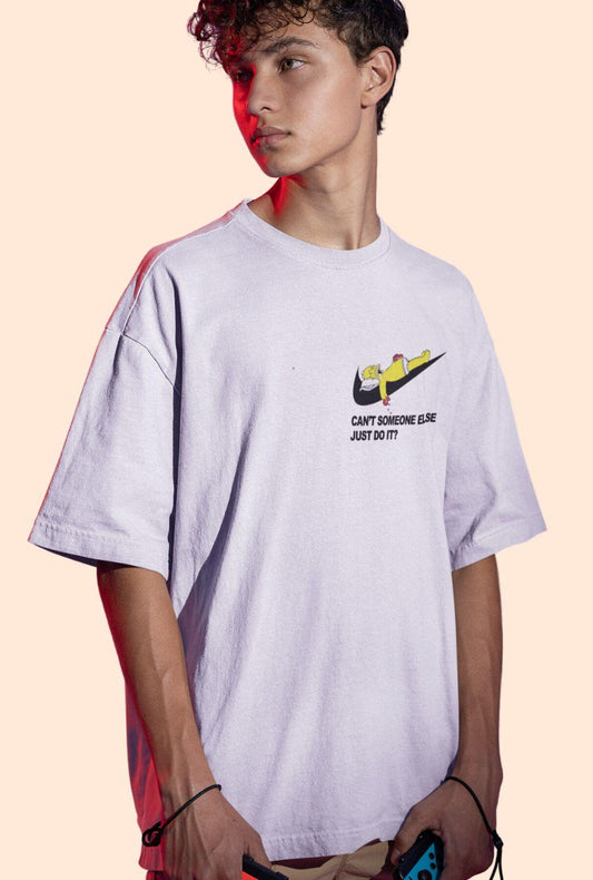 Can't Someone Else Just Do it... | Boys OverSized T-shirt - Quirky Vibe India