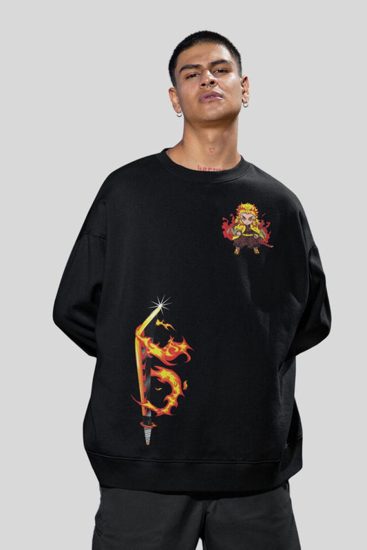 Rengoku Sweatshirt | Boys Quirky Vibe Quirky Vibe India