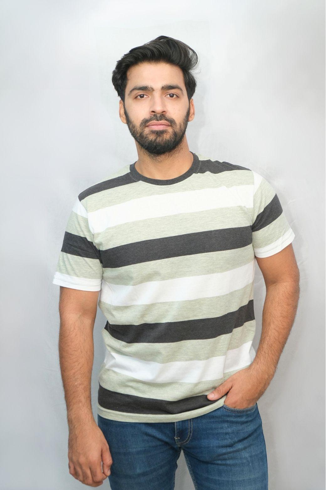 Green White Light Green T-Shirt | Boys Quirky Vibe - Quirky Vibe India
