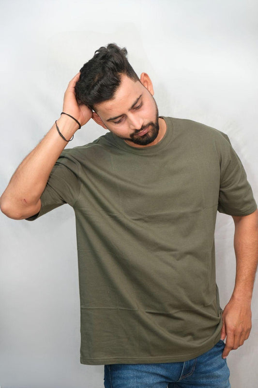 Green Solid T-Shirt | Boys Quirky Vibe - Quirky Vibe India