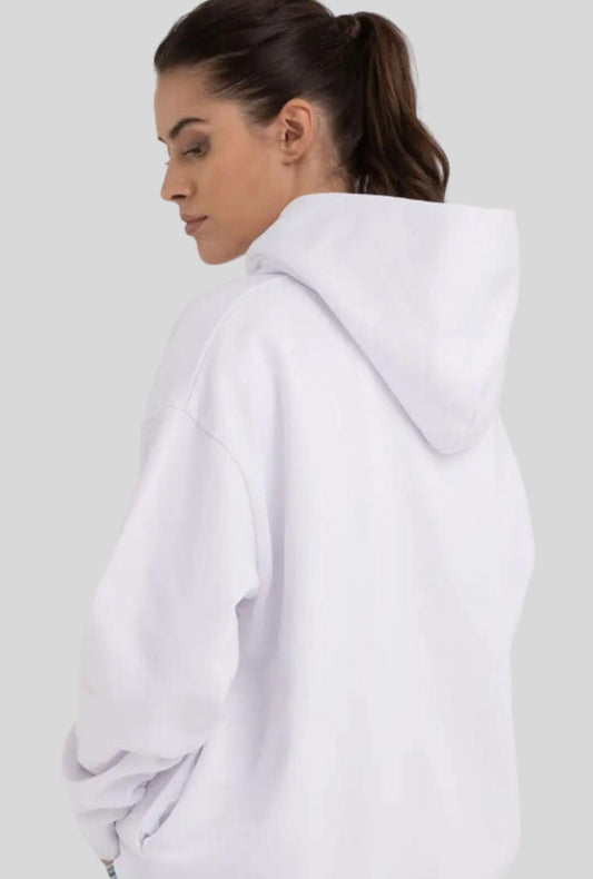 Premium Winter White Hoodie | Girls Quirky Vibe - Quirky Vibe India