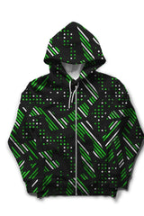 Green Pattern | RDKLU Printed Hoodie RDKLU