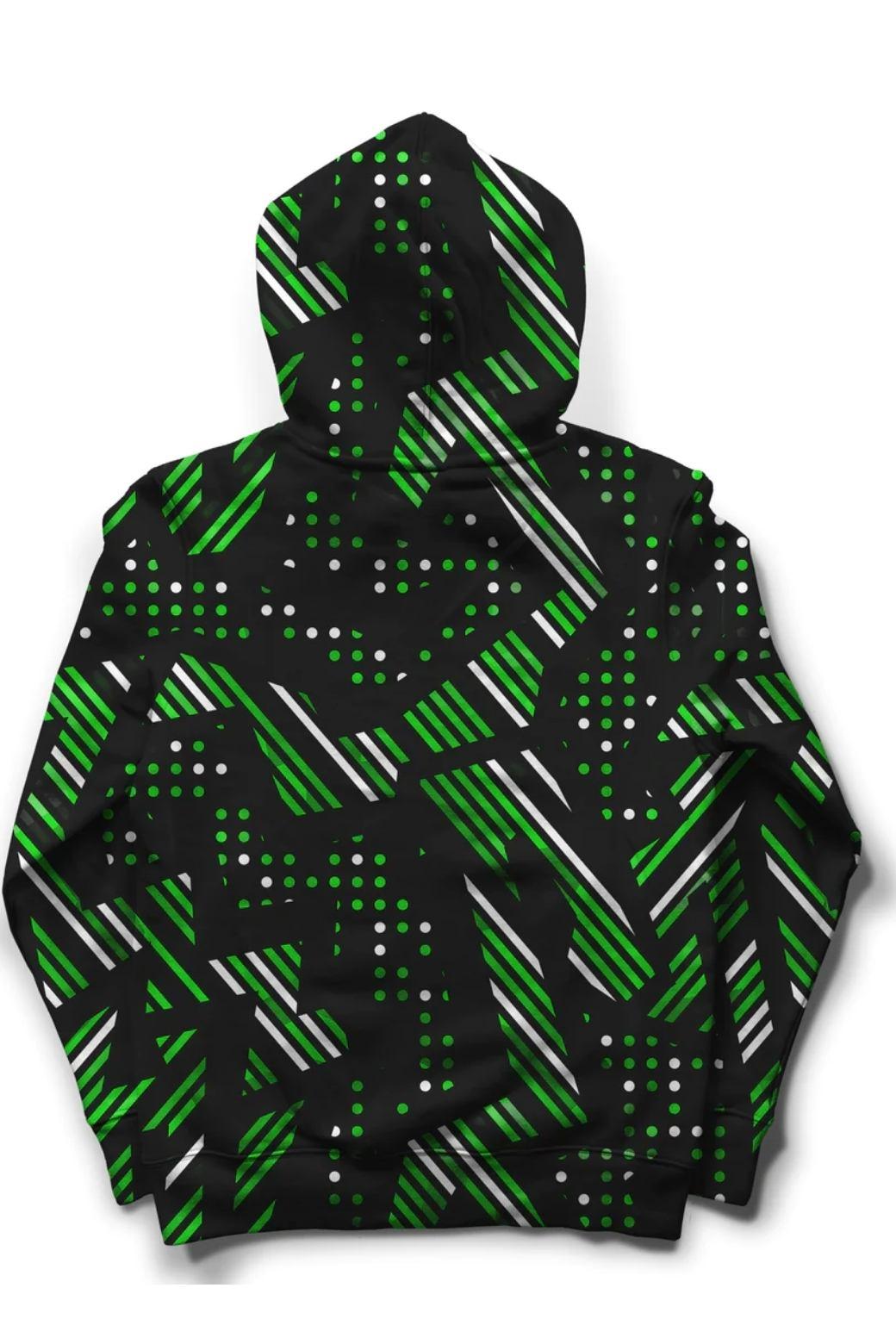 Green Pattern | RDKLU Printed Hoodie RDKLU