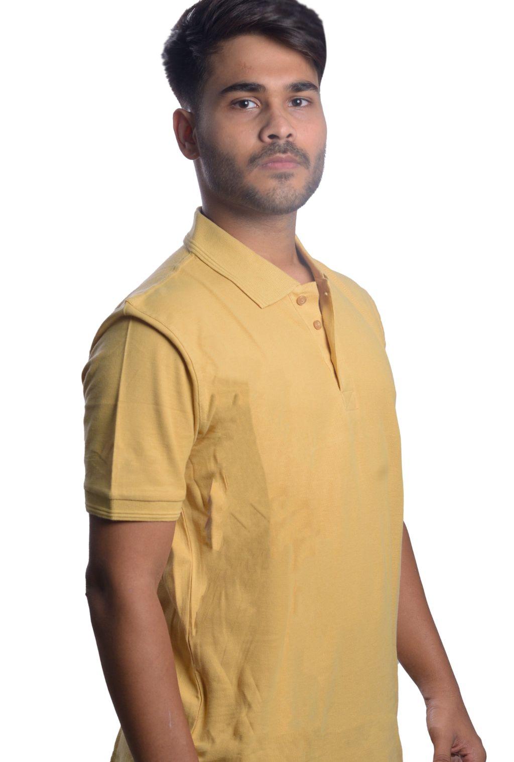 POLO MUSTARD T-SHIRT | Quirky Vibe - Quirky Vibe India