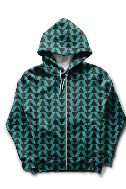 Teal Pattern | RDKLU Printed Hoodie RDKLU