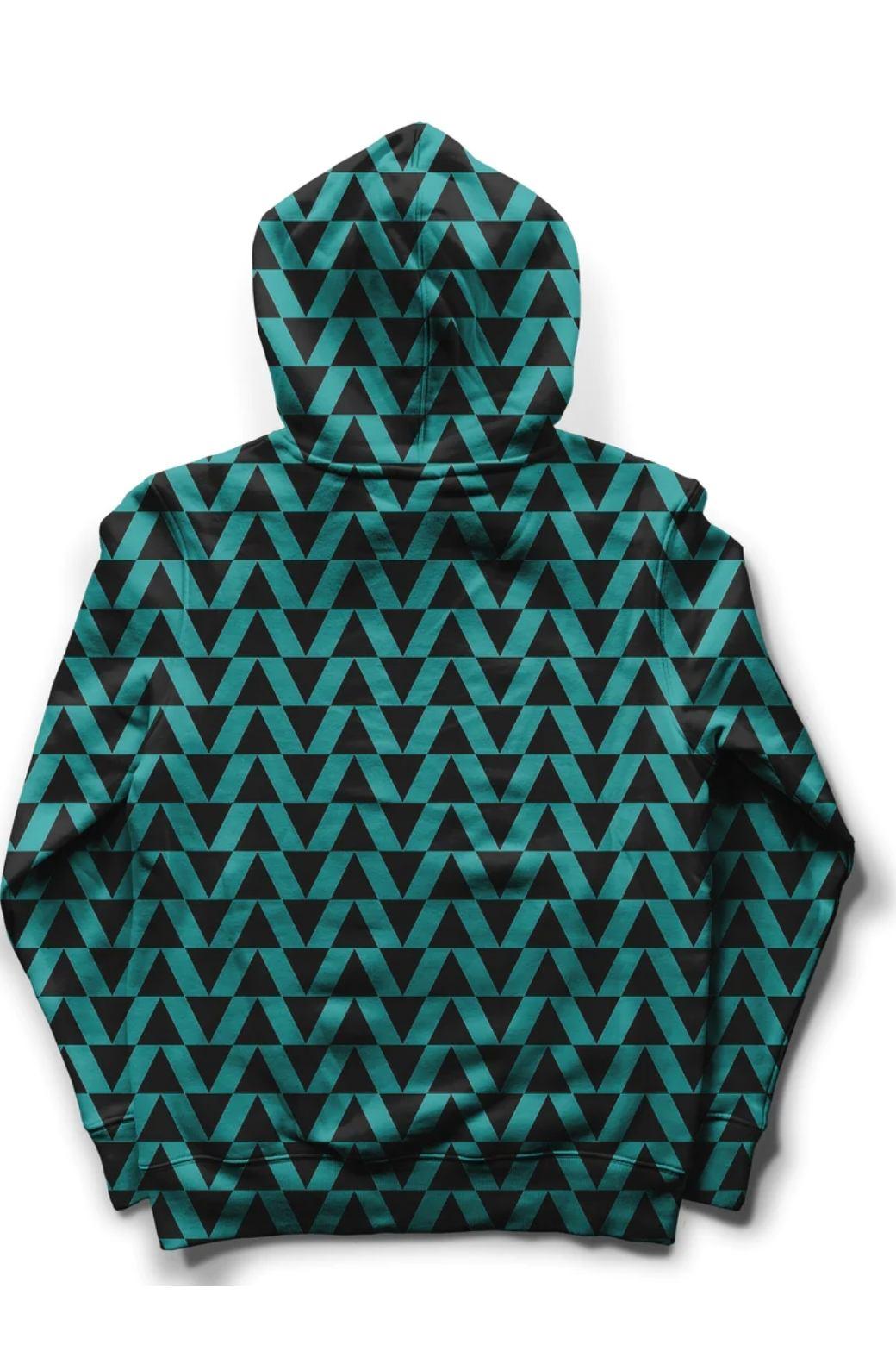 Teal Pattern | RDKLU Printed Hoodie RDKLU