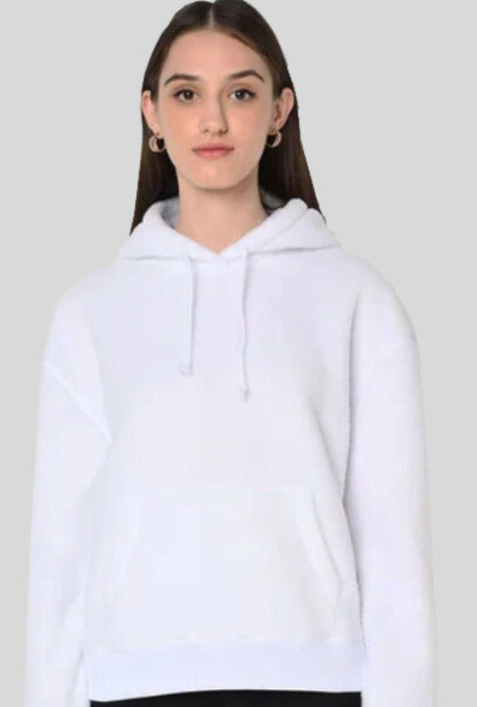 Premium Winter White Hoodie | Girls Quirky Vibe - Quirky Vibe India