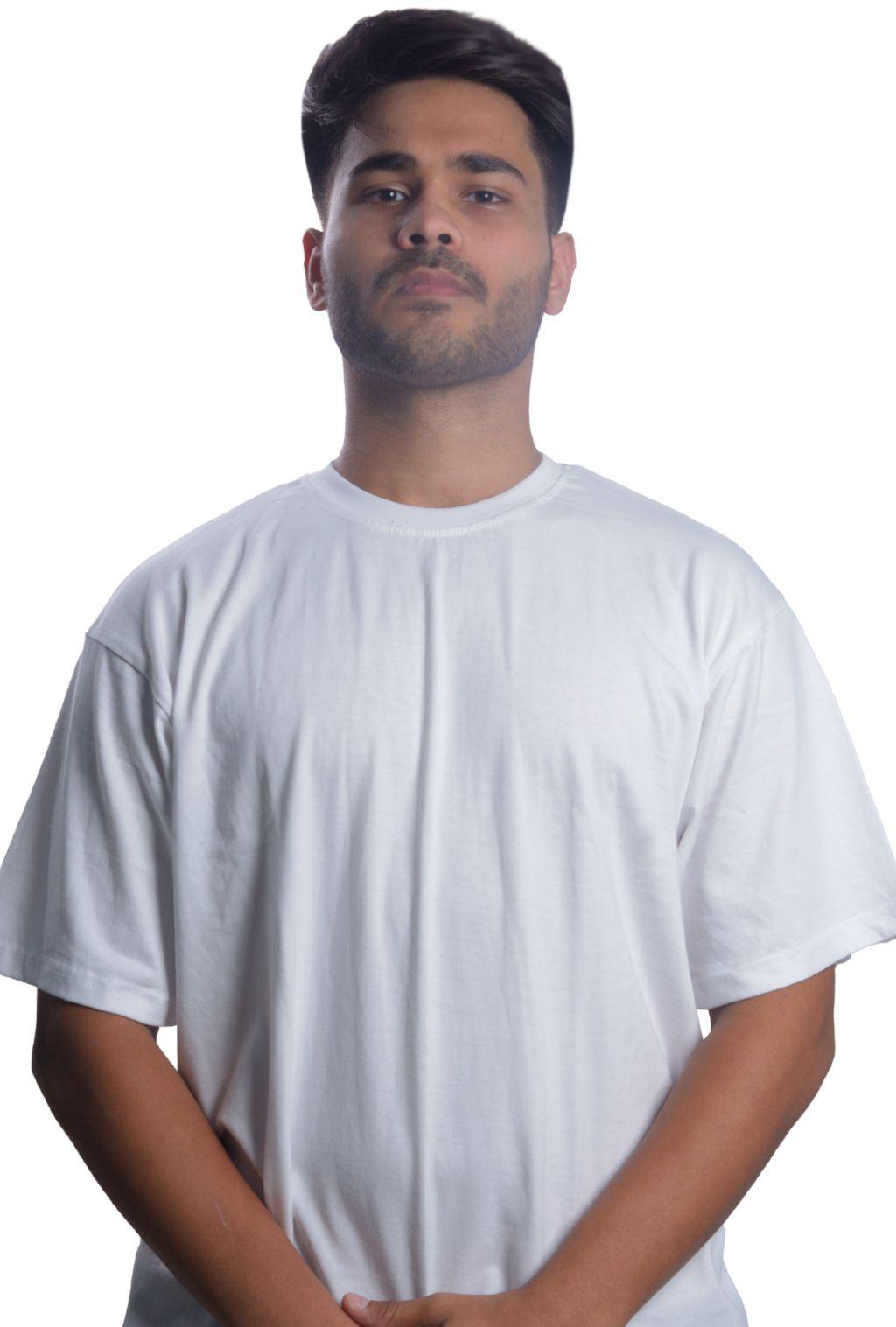 SOLID WHITE T-SHIRT | Quirky Vibe - Quirky Vibe India
