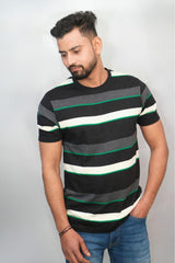 Black Grey Green T-Shirt | Boys Quirky Vibe - Quirky Vibe India