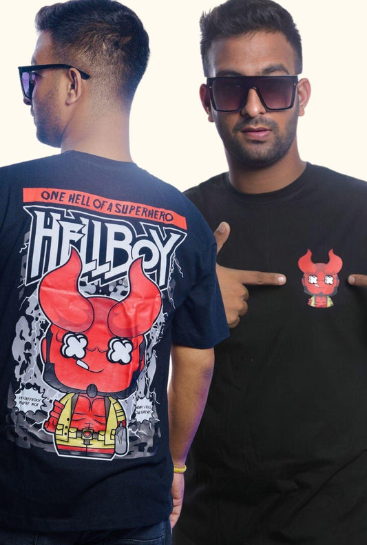 HELLBOY | Funky Fusion Caricature | Boys Quirky Vibe - Quirky Vibe India