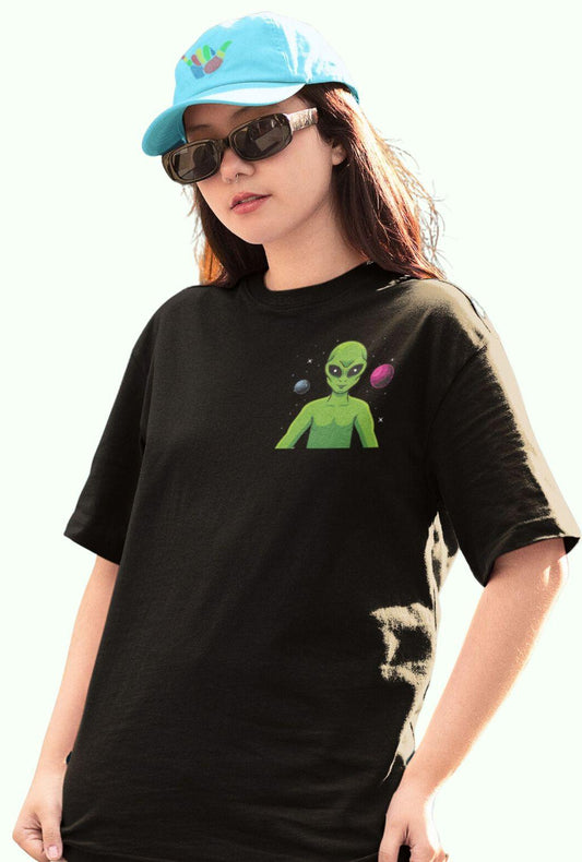 Searching For Own Space | Girls T-Shirt Summer - Quirky Vibe India