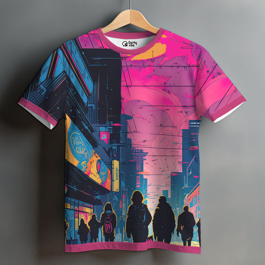 Lost in the City | Oversize T-Shirt | Quirky Vibe Quirky Vibe India