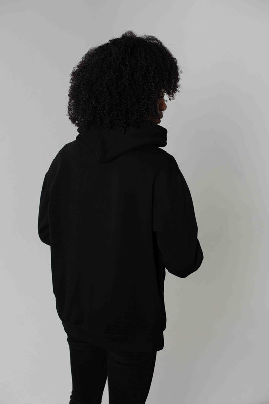 Premium Black Hoodie | Girls Quirky Vibe - Quirky Vibe India